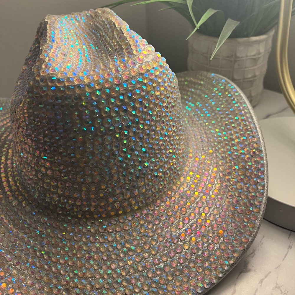 Sparkling Rhinestone Cowboy Hat - Picture 4 of 4